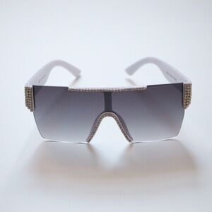 vintage style crystal aviator sunglasses